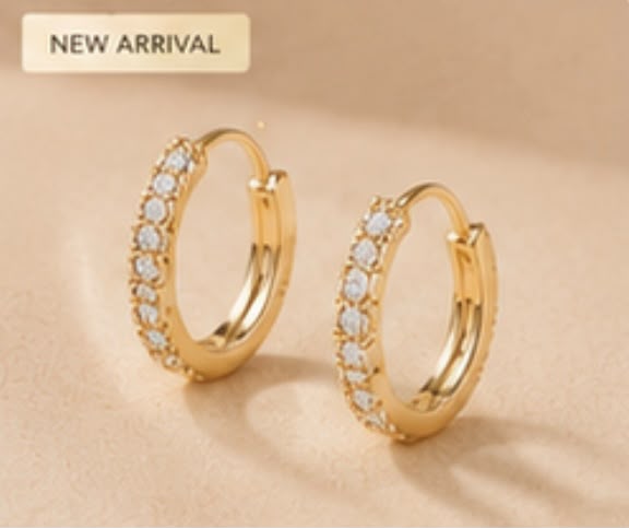Crystal Hoop Earrings